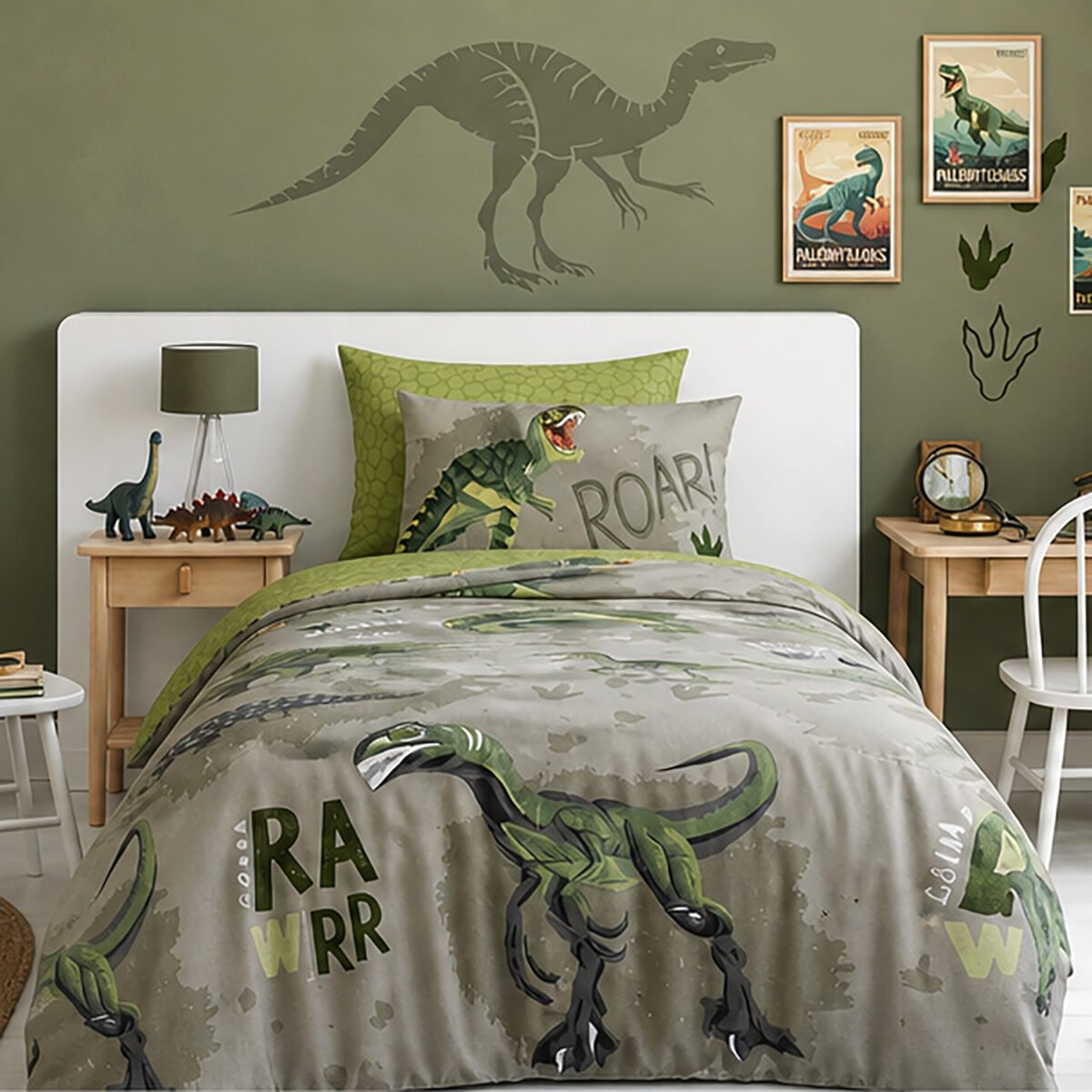 Kids Dino Adventure Duvet Cover Set – Multi