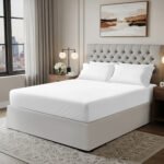 200 Thread Count Fitted Sheet - White - Image 4