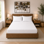 Microfibre Deep Fitted Sheet - White