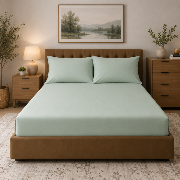 Comfort Soft Touch Deep Fitted Sheet - Sage Green