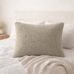 Premium Soft Teddy Fleece Pillows - Mink - Image 3
