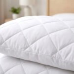 Quilted Anti Allergy Pillow Protector - White