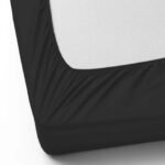 200 Thread Count Fitted Sheet - Black - Image 5