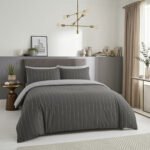 Grid Check Reversible Complete Set - Grey/White