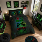 Luxury Gamer Printed Duvet Cover Set - Multi