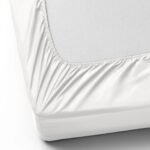 200 Thread Count Fitted Sheet - White - Image 5