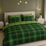 Luxury Forest Check Complete Bedding Set - Green