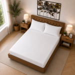 Microfibre Deep Fitted Sheet - White