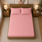 Microfibre Deep Fitted Sheet Pink