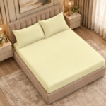 Microfibre Deep Fitted Sheet - Cream
