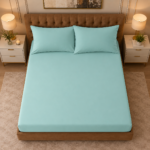 Microfibre Deep Fitted Sheet Duck Egg