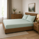 Microfibre Deep Fitted Sheet Sage Green