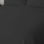 Luxury 200 TC Flat Sheet - Black - Image 3
