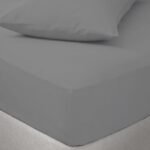 200 Thread Count Fitted Sheet - Grey
