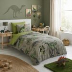 Kids Dino Adventure Duvet Cover Set – Multi