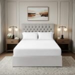 200 Thread Count Fitted Sheet - White - Image 3