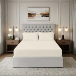 200 Thread Count Fitted Sheet - Cream - Image 3