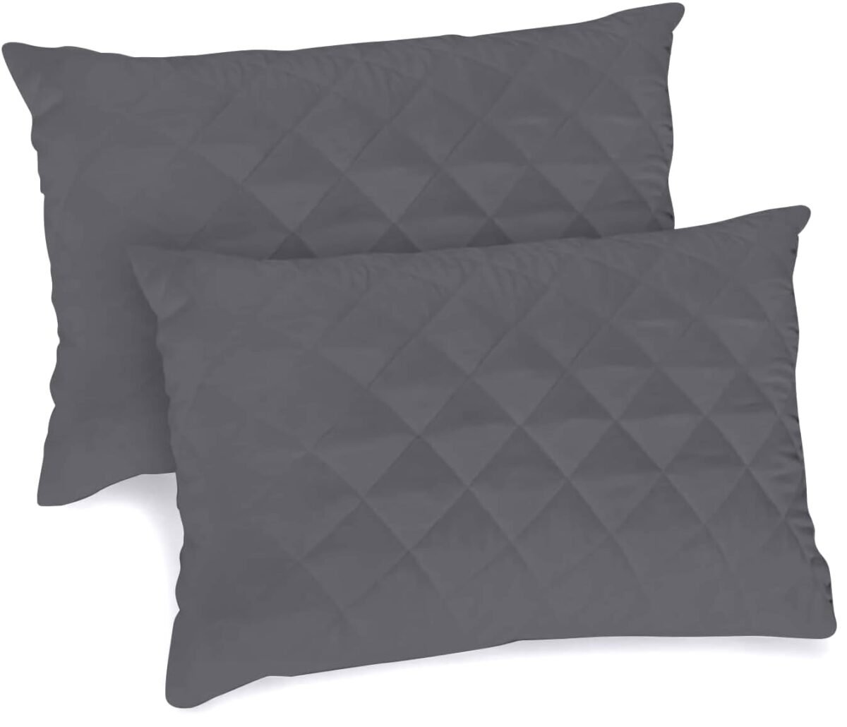 Quilted Anti Allergy Pillow Protector - Charcoal