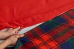 Scottish Tartan Check Reversible Duvet Cover Set Navy/Red