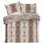 Luxury Animal Print Duvet Cover Set Brown