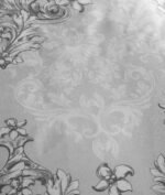 Damask Floral Duvet Cover Set - Grey - Image 3