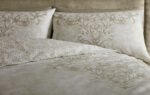 Damask Floral Duvet Cover Set - Natural - Image 6