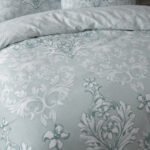 Damask Floral Duvet Cover Set - Duck Egg - Image 3