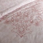 Damask Floral Duvet Cover Set - Pink - Image 2