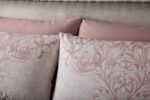 Damask Floral Duvet Cover Set - Pink - Image 5