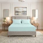 Premium Home Essentials Plain Fitted Sheet - Aqua