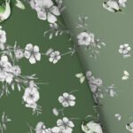 Luxury Floral Birds Duvet Cover Set - Green