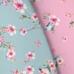Luxury Floral Birds Duvet Cover Set - Natural