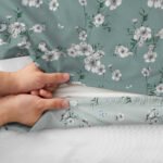 Luxury Floral Birds Duvet Cover Set - Duck Egg