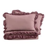 Frill Edge Duvet Cover Set - Baby Pink/Dusky Pink - Image 14