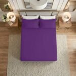 Premium Home Essentials Plain Fitted Sheet - Berry