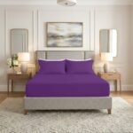 Premium Home Essentials Plain Fitted Sheet - Berry