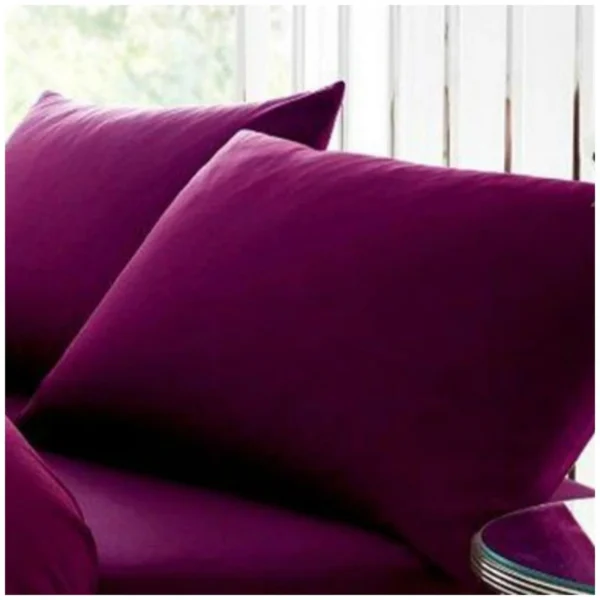Soft Percale Breathable Pillowcase - Berry