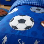 Modern Kids Football Duvet Set Deluxe - Blue