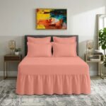 Plain Dyed Polycotton Valance Sheet - Blush Pink