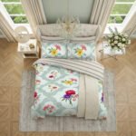 Floral Complete Bedding Set - Mint Green