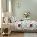 Floral Complete Bedding Set - Mint Green - Image 3