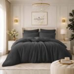 Ultra Teddy Fleece Duvet Cover Set - Charcoal