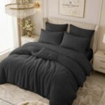 Ultra Teddy Fleece Duvet Cover Set - Charcoal