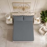 Premium Soft Touch Fitted Sheet – Charcoal