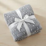 Coco Baby Fleece Throw – Grey - Image 7