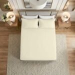 Premium Home Essentials Plain Fitted Sheet - Cream