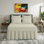 Plain Dyed Polycotton Valance Sheet - Cream