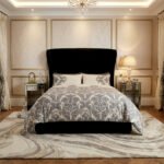 Floral Damask Duvet Cover Set - Cream