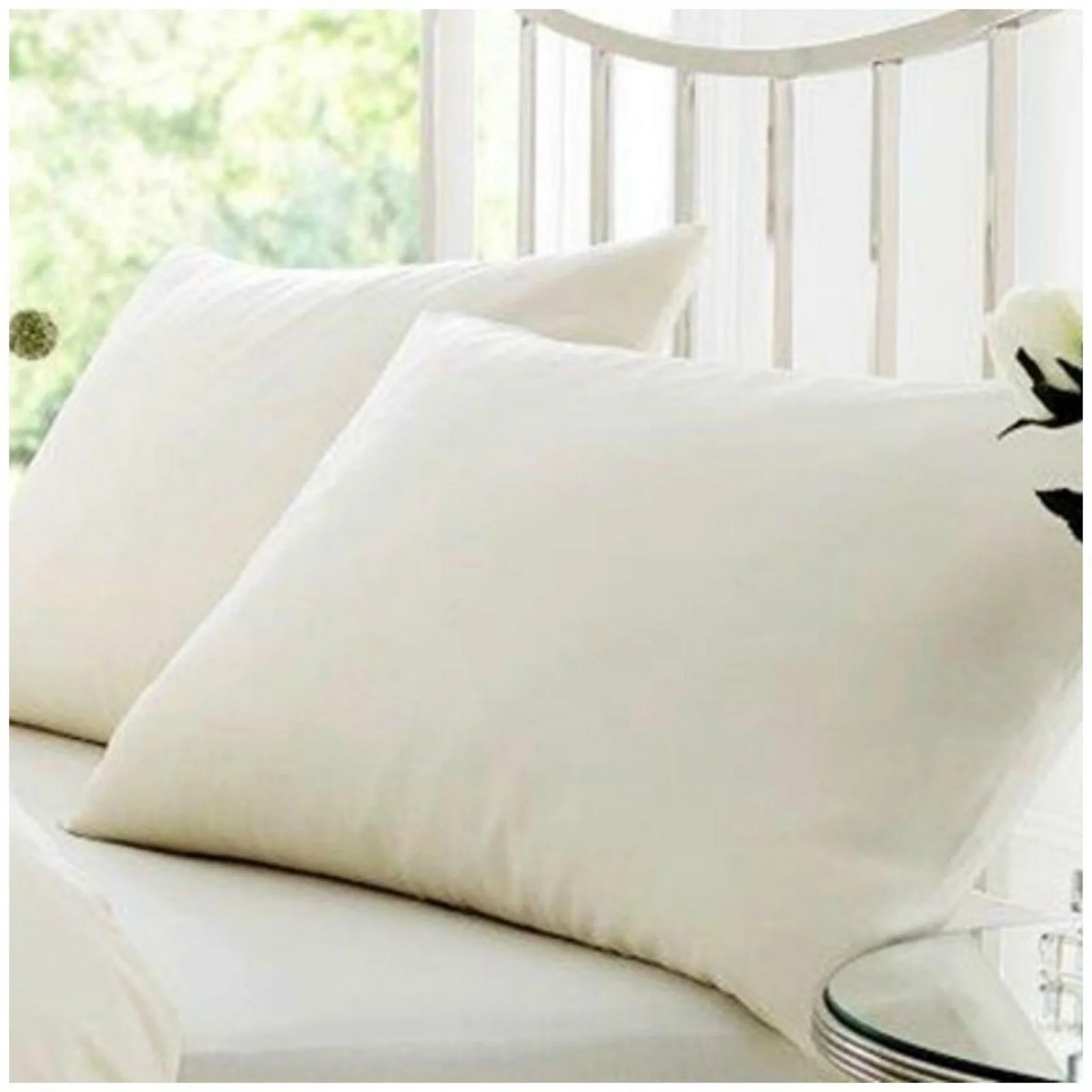 Cream Soft Percale Breathable Pillowcase - Cream