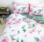 Luxury Floral Botanical Quilt Cover Set - Pink - Image 4